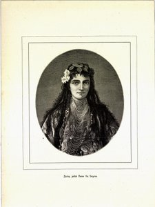 Az illusztráció Jerichau-Baumann, Erzsébet Változatos utazási képei könyvből származik, és a Forlagsbureauet kiadásában (Koppenhága, 1881) alkotó: Unbekannt
