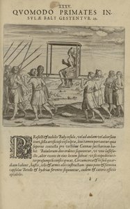 Az illusztráció ismeretlen szerző India Orientalis című könyvéből származik, és Excudebat Matthaeus Beckerus kiadója alkotó: Unbekannt