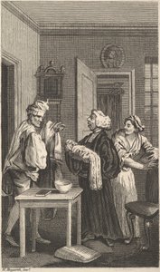 Illusztráció: Tristram Shandy, 4. kötet, 19. század. alkotó: Unbekannt