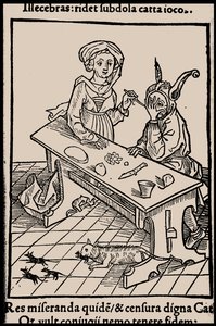 Illusztráció Sebastian Brant Bolondok hajója című könyvéhez, 1497. alkotó: Unbekannt