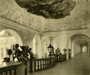 Császári lépcsőház, Szent Flórián kolostor, Sankt Florian, Felső-Ausztria, 1935. alkotó: Unbekannt