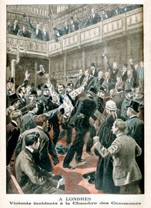 Londonban, Erőszakos incidens a Commons Kamarában, 1901 alkotó: Unbekannt