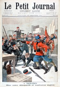 Incidens a német csapatok és a brit segédcsapatok között, Tientsin, Kína, 1901 alkotó: Unbekannt