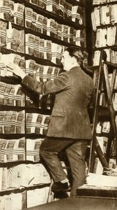 Ujjlenyomat-index a Scotland Yard-nál, London, 1912, 1935. alkotó: Unbekannt