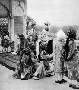 India hercegi oldalai, V. György és May királyné Delhiben, 1911, 1935 alkotó: Unbekannt