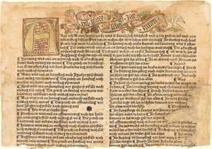 Kezdő A és egy újévi kívánság, 1483. alkotó: Unbekannt