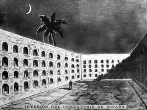 A spanyol temető belsejében, 19. század, 1920-as évek alkotó: Unbekannt