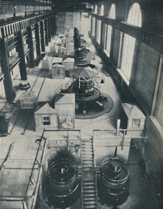 Erőműszerek a Niagara folyó rohanó vizéhez, c1935 alkotó: Unbekannt