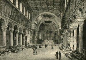 San Apollinare Nuovo belseje, Ravenna, 1890. alkotó: Unbekannt