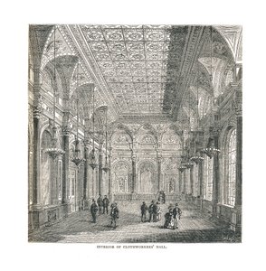 A posztómunkások csarnokának belseje, 1878 alkotó: Unbekannt