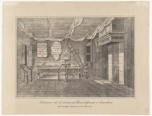 A zaandami Péter cár ház belseje, 1697, XIX. század közepe alkotó: Unbekannt