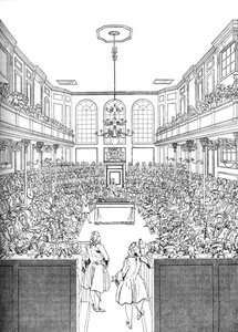 Az alsóház belseje 1742-ben 1905-ben alkotó: Unbekannt