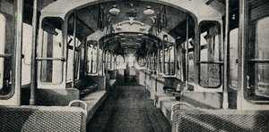 A legújabb típusú metróbusz belseje, 1926 alkotó: Unbekannt