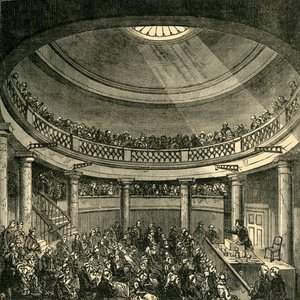 A Rotunda belseje, Blackfriars Road, 1820-ban, 1878 körül. alkotó: Unbekannt