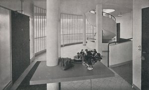 A Poissy-i villa belseje, 1933 alkotó: Unbekannt