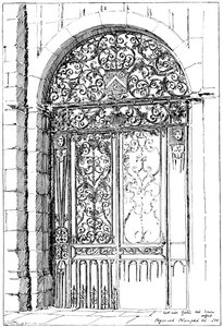 Iron Gates All Souls, Oxford, 1899 alkotó: Unbekannt