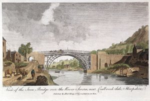 Vashíd a Severnön át Ironbridge-ben, Coalbrookdale-ben, Angliában, 1779-ben épült alkotó: Unbekannt