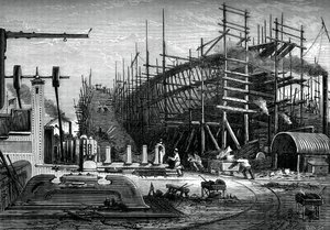 Vashajó, Messrs Samudas yard, Isle of Dogs, London, 1880 alkotó: Unbekannt