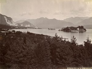 Isola dei Pescatori halászok szigete, Maggiore-tó, Olaszország, 1890 alkotó: Unbekannt