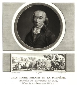 Jean Marie Roland de la Platiere belügyminiszter alkotó: Unbekannt