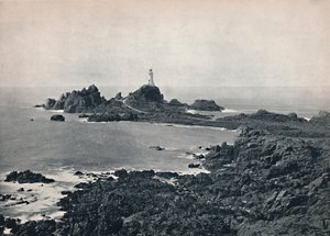 Jersey – La Corbiere szikla és világítótorony, 1895 alkotó: Unbekannt