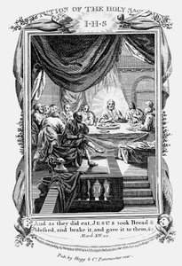 Jézus és tanítványai az utolsó vacsorán, 1804 alkotó: Unbekannt