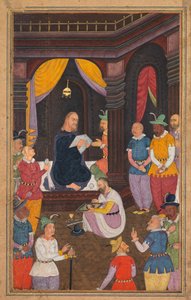 Jézust Abgars király festője ábrázolja, egy Mirat al-quds...-ból, 1602-1604. alkotó: Unbekannt