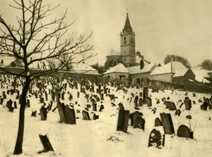 Zsidó temető, Mattersburg, Burgenland, Ausztria, c1935. alkotó: Unbekannt