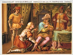 Jeanne of Arc VII. Károly lábainál, 1429 körül, 19. század vége alkotó: Unbekannt