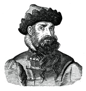 Johann Gutenberg német fémmunkás és feltaláló, 16. század, 1870 alkotó: Unbekannt