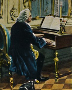 Johann Sebastian Bach 1685-1750. - Részlet Carl Röhling festményéből, 1934. alkotó: Unbekannt