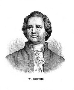 Johann Wolfgang von Goethe német költő, drámaíró és tudós, XIX alkotó: Unbekannt