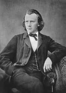 Johannes Brahms 1833-1897 német zeneszerző és zongoraművész, 1866 körül alkotó: Unbekannt