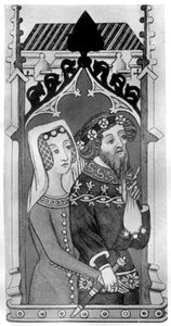 Johannes Gyniford és felesége, 14. század vége, 1910 alkotó: Unbekannt
