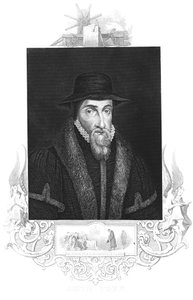 John Foxe, 16. századi angol mártirológus, 1880 körül alkotó: Unbekannt