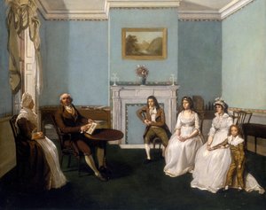„John Middleton családjával a szalonjában”, 1796 alkotó: Unbekannt