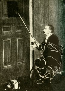John Nevil Maskelyne szellemkabinet-illúziót ad elő, c1910. alkotó: Unbekannt
