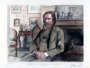 John Ruskin 1819-1900, angol kritikus, író, költő és művész, 1886 alkotó: Unbekannt