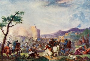 Sobieski János a bécsi domborműnél, 1683, c1915. alkotó: Unbekannt