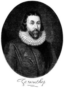 John Winthrop, angol puritán telepes Amerikában, 17. század c1880 alkotó: Unbekannt