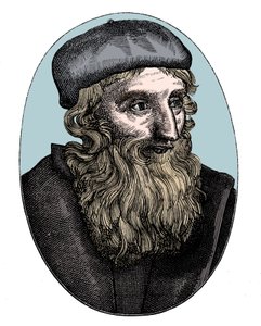 John Wycliffe, 14. századi angol vallási reformátor, 16. század alkotó: Unbekannt