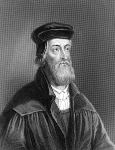 John Wycliffe, 14. századi angol vallási reformátor, 1882 alkotó: Unbekannt