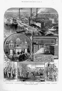 Joseph Crosfield and Sons szappangyár a Bank Quay-ben, Warrington, Cheshire, 1886 alkotó: Unbekannt