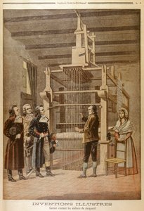 Joseph Marie Jacquard, megmutatja szövőszékét Lazare Carnot-nak, Lyon, Franciaország, 1801 1901 alkotó: Unbekannt
