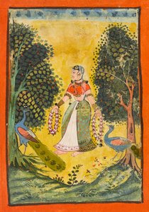 Kakubha Ragini, fólió egy Ragamalából, kb. 1630. alkotó: Unbekannt