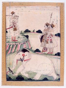 Kanada Ragini, Ragamala Album, Rajasthan Iskola, 19. század alkotó: Unbekannt