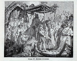 IV. Károly belép Avignonba, 1882 alkotó: Unbekannt