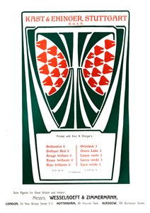 Kast & Ehinger, Stuttgart reklám, 1909. alkotó: Unbekannt