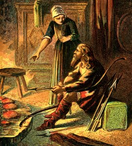 Alfréd király és a sütemények, 1850 alkotó: Unbekannt