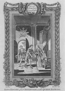 Edgar király első interjúja Elfrida királynővel, 1787 alkotó: Unbekannt
